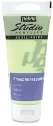 Pebeo Phosphorescent Gel - Yellow Tube upright