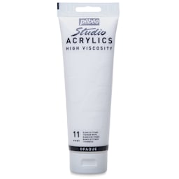 Pebeo High Viscosity Acrylics - Titanium White, 250 ml tube