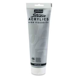Pebeo High Viscosity Acrylics - Neutral Grey, 250 ml, Tube