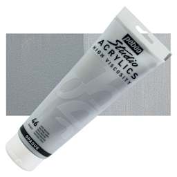 Pebeo High Viscosity Acrylic - Neutral Grey, 250 ml, Tube and swatch