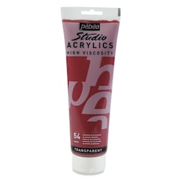 Pebeo High Viscosity Acrylics - Alizarin Crimson, 250 ml, Tube (Front)