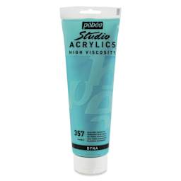 Pebeo High Viscosity Acrylics - Iridescent Blue/Green, 250 ml, Tube