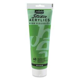 Pebeo High Viscosity Acrylics - Chrome Green Hue, 250 ml, Tube (Front)