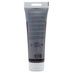 Pebeo High Viscosity Acrylics - Burnt Umber, back of 250 ml Tube