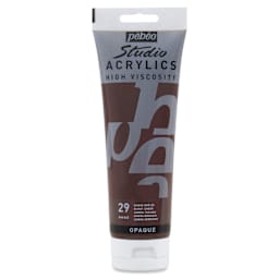Pebeo High Viscosity Acrylics - Burnt Umber, 250 ml Tube
