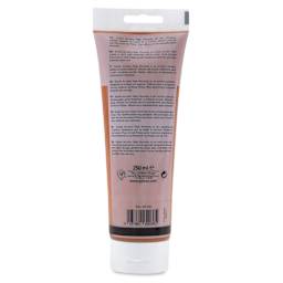 Pebeo High Viscosity Acrylics - Raw Sienna, back of 250 ml Tube