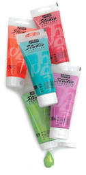 Pebeo High Viscosity Studio Acrylic Paints - Assorted colors of 100 ml Tubes shown