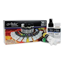Chroma Atelier Interactive Artists' Acrylics - Acrylics & Mediums Set with some components shown