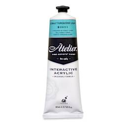 Chroma Atelier Interactive Artists' Acrylics - Cobalt Turquoise Light, 80 ml tube