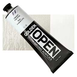 Golden Open Acrylic - Iridescent Pearl (Fine), 5 oz Tube and swatch