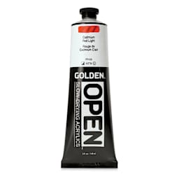 Golden Open Acrylics - Cadmium Red Light, 5 oz Tube