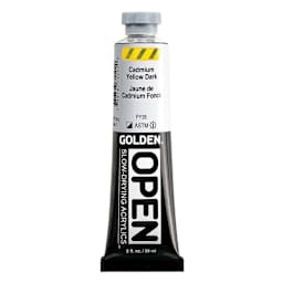 Golden Open Acrylics - Cadmium Yellow Dark, 2 oz Tube