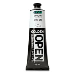 Golden Open Acrylics - Phthalo Green (Yellow Shade), 5 oz Tube