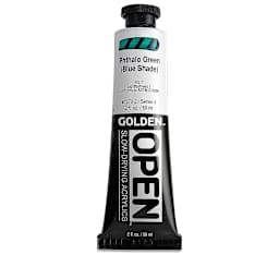 Golden Open Acrylics - Phthalo Green (Blue Shade), 2 oz Tube