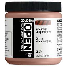 Golden Open Acrylics - Iridescent Copper (Fine), 8 oz Jar