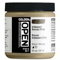 Golden Open Acrylics - Iridescent Bronze (Fine), 8 oz Jar
