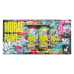 Chroma Acrylic Mural Paints - Minis, Set of 12, 2 oz jars in package