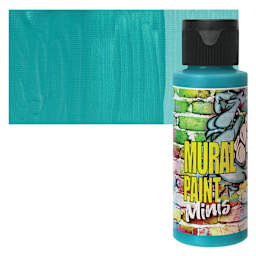Chroma Acrylic Mural Paint - Calypso, 2 oz bottle and swatch
