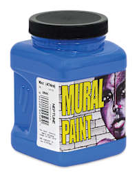 Chroma Acrylic Mural Paint - Neptune, 16 oz Jar side view