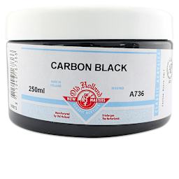 Old Holland New Masters Classic Acrylics - Carbon Black, 250 ml jar