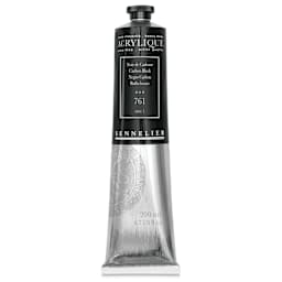 Sennelier Extra-Fine Artist Acryliques - Carbon Black, 200 ml tube