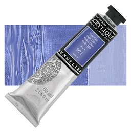 Sennelier Extra-Fine Artist Acrylique - Light Violet, 60 ml tube and swatch