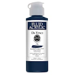 Da Vinci Fluid Acrylics - Payne's Gray, 4 oz bottle