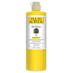 Da Vinci Fluid Acrylics - Cadmium Yellow Light Hue, 16 oz bottle