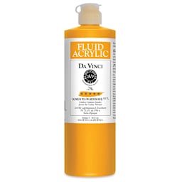 Da Vinci Fluid Acrylics - Cadmium Yellow Medium Hue, 16 oz bottle