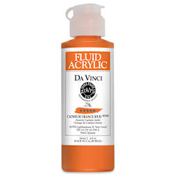 Da Vinci Fluid Acrylics - Cadmium Orange Hue, 4 oz bottle