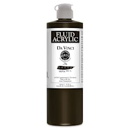 Da Vinci Fluid Acrylics - Sepia, 16 oz bottle
