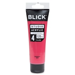 Blick Studio Acrylics - Primary Red, 4 oz tube