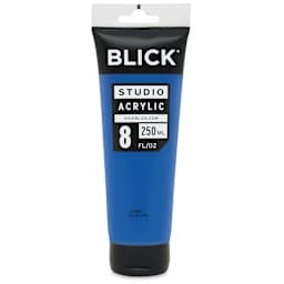 Blick Studio Acrylics - Cobalt Blue Hue, 8 oz tube