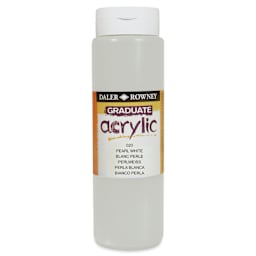 Daler-Rowney Graduate Acrylics - Pearl White, 500 ml bottle