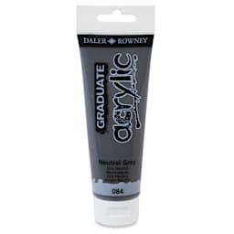 Daler-Rowney Graduate Acrylics - Neutral Gray, 120 ml tube