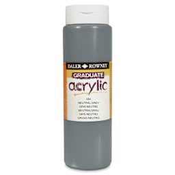 Daler-Rowney Graduate Acrylics - Neutral Gray, 500 ml bottle