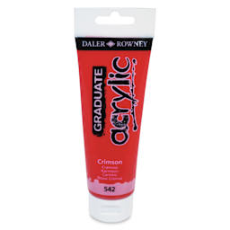 Daler-Rowney Graduate Acrylics - Crimson, 120 ml tube