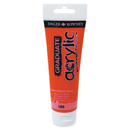 Daler-Rowney Graduate Acrylics - Vermilion Hue, 120 ml tube