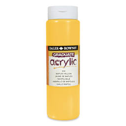 Daler-Rowney Graduate Acrylics - Naples Yellow, 500 ml bottle