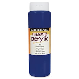 Daler-Rowney Graduate Acrylics - Ultramarine, 500 ml bottle