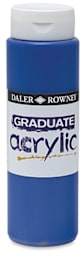 Daler-Rowney Graduate Acrylics - Front of 500 ml bottle of Phthalo Blue
