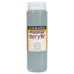 Daler-Rowney Graduate Acrylics - Silver Imitation, 500 ml bottle