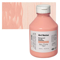 Tri-Art Art Noise Permanent Acrylic Gouache - Red Oxide Tint, 500 ml, Bottle and swatch