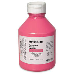 Tri-Art Art Noise Permanent Acrylic Gouache - Magenta Light, 500 ml, Bottle