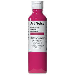 Tri-Art Art Noise Permanent Acrylic Gouache - Transparent Magenta, 120 ml, Bottle
