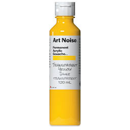 Tri-Art Art Noise Permanent Acrylic Gouache - Transparent Yellow, 120 ml, Bottle