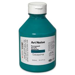 Tri-Art Art Noise Permanent Acrylic Gouache - Turquoise, 500 ml, Bottle
