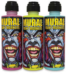 Chroma Mural Paint Markers - 3 bottles in row, capped
