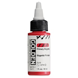 Golden High Flow Acrylics - Primary Magenta, 1 oz bottle