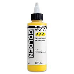Golden High Flow Acrylics - Transparent Benzimidazolone Yellow Medium, 4 oz bottle